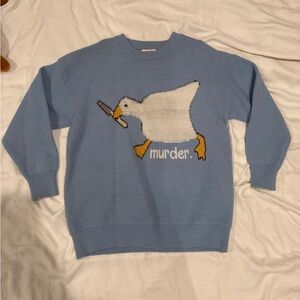 Blue Goose Graphic Sweater